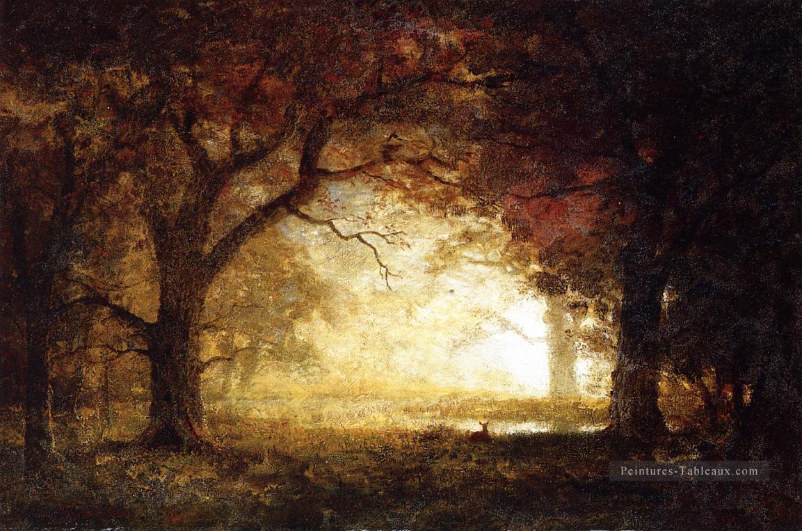 Forêt Sunrise Albert Bierstadt Peintures à l'huile